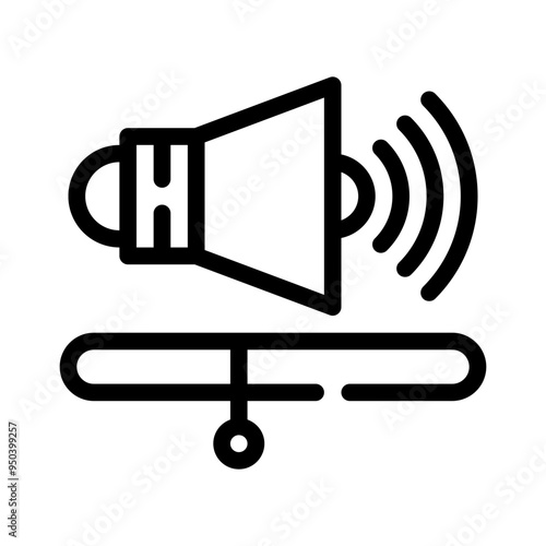 volume control line icon