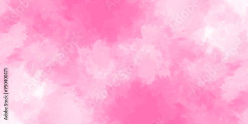 Abstract pink Wall Texture with Watercolor Brush Strokes. Soft pink pastel watercolor background. party invitation, packaging, surface design. Grunge and textured banner with free copy space.