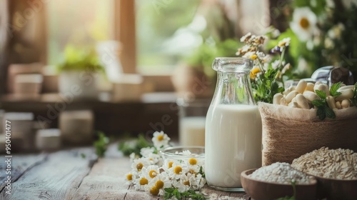 Plant Based Milk with Rice, Oats and Mushrooms