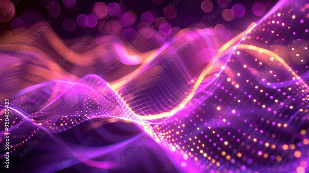 Abstract futuristic background with gold and blue glowing neon moving high speed wave lines and bokeh lights. Visualization of sound waves. Data transfer. Fantastic wallpaper gen by AI Abstract futuristic background with gold and blue glowing neon moving high speed wave lines and bokeh lights. Visualization of sound waves. Data transfer. Fantastic wallpaper gen by AI