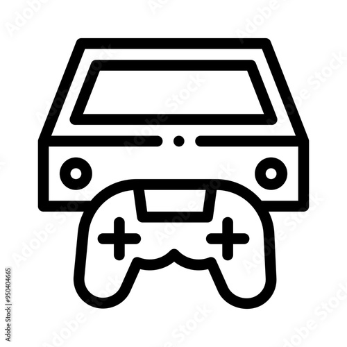 video games line icon