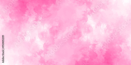 Abstract pink Wall Texture with Watercolor Brush Strokes. Soft pink pastel watercolor background. party invitation, packaging, surface design. Grunge and textured banner with free copy space.