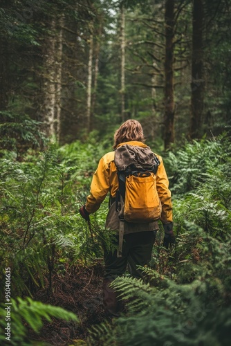 Wallpaper Mural Hiking Through the Lush Green Forest Torontodigital.ca