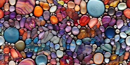 Vintage luxury gems gemstone mosaic decorative background scene