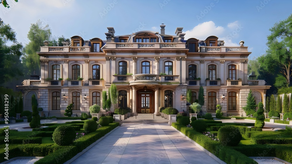 Obraz premium Ancient Roman palace in historic Italian city, a landmark with architectural beauty