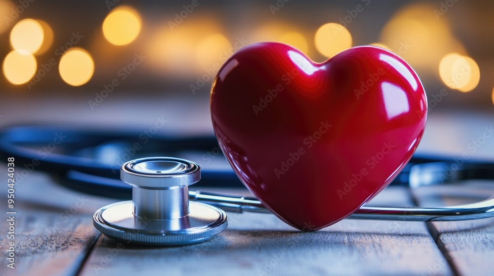 heart love shape with doctor physician's stethoscope on background heart love shape with doctor physician's stethoscope on background