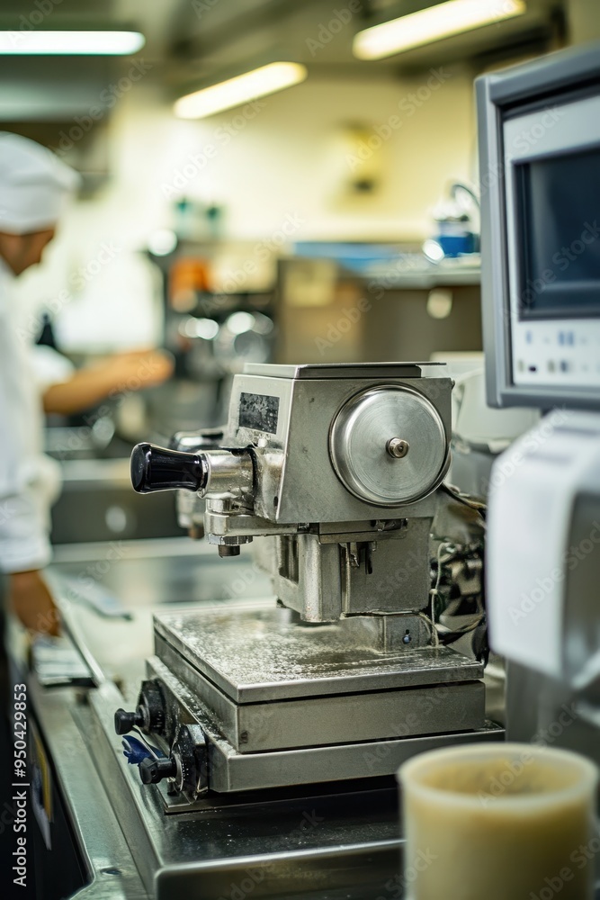 Fototapeta premium Espresso Machine in a Professional Kitchen