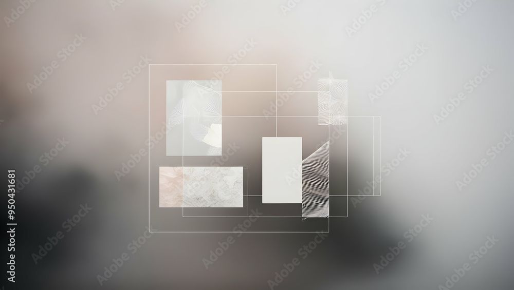 Abstract Minimalist Design: A series of overlapping, translucent squares and rectangles create a sense of depth and dimension. This minimalist design evokes a sense of sophistication and modernity, wi Abstract Minimalist Design: A series of overlapping, translucent squares and rectangles create a sense of depth and dimension. This minimalist design evokes a sense of sophistication and modernity, wi