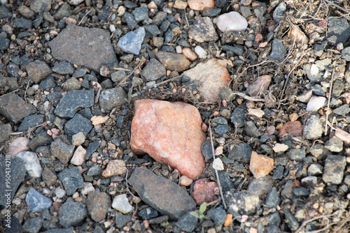 Canvastavla rocks strewn on the ground