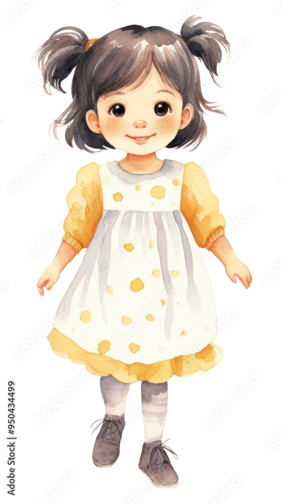 PNG Little girl cartoon doll cute. PNG Little girl cartoon doll cute.