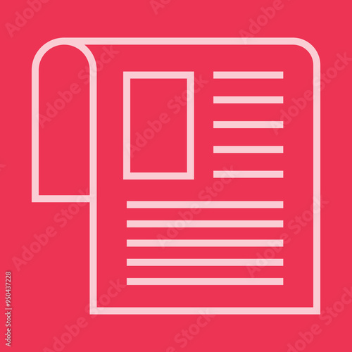 News Paper Icon Design