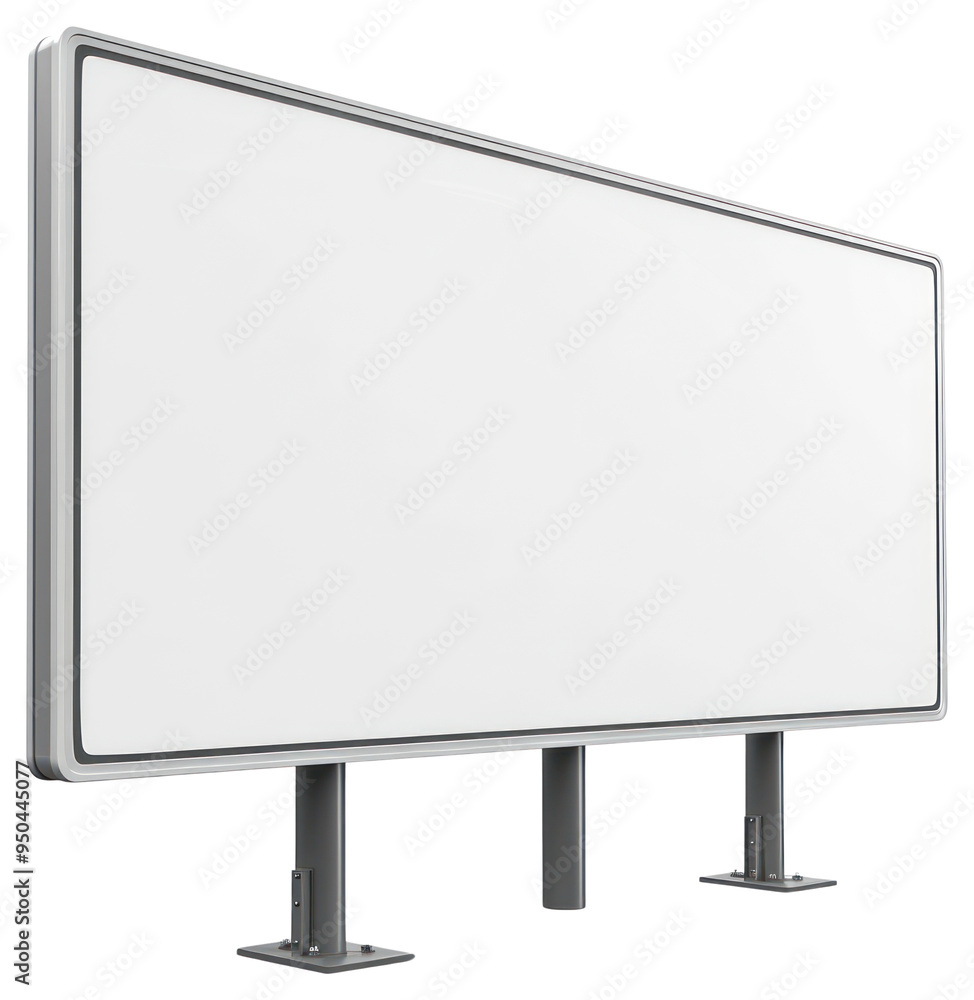 Obraz premium PNG Blank outdoor advertising billboard