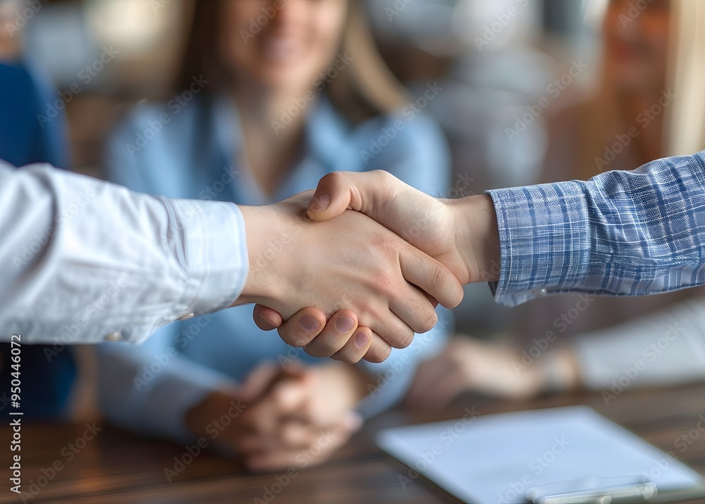 Business Deal Handshake - Committed Partnership Agreement Business Deal Handshake - Committed Partnership Agreement