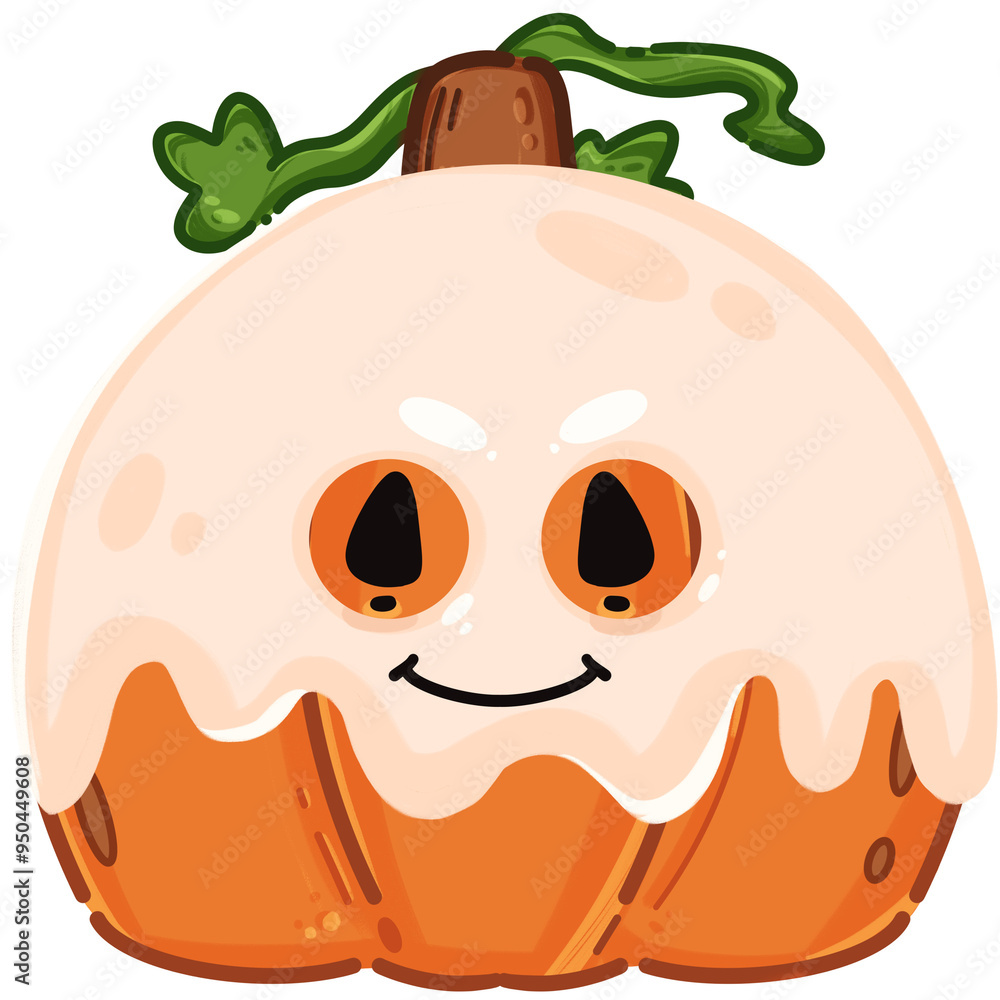 Obraz premium Cute pumpkin ghost 