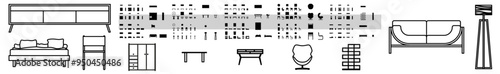 furniture vector home set collection architecture design