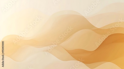 Abstract Beige And Brown Wavy Background