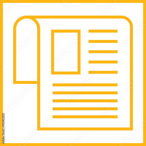 News Paper Icon Design