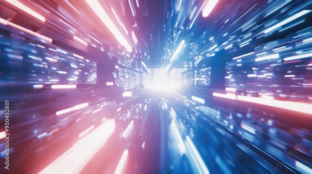 Digital representation of a futuristic, high-tech environment, characterized by neon lights, glowing lines, and a sense of motion Digital representation of a futuristic, high-tech environment, characterized by neon lights, glowing lines, and a sense of motion