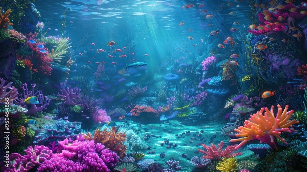 Fototapeta premium Vibrant Underwater World