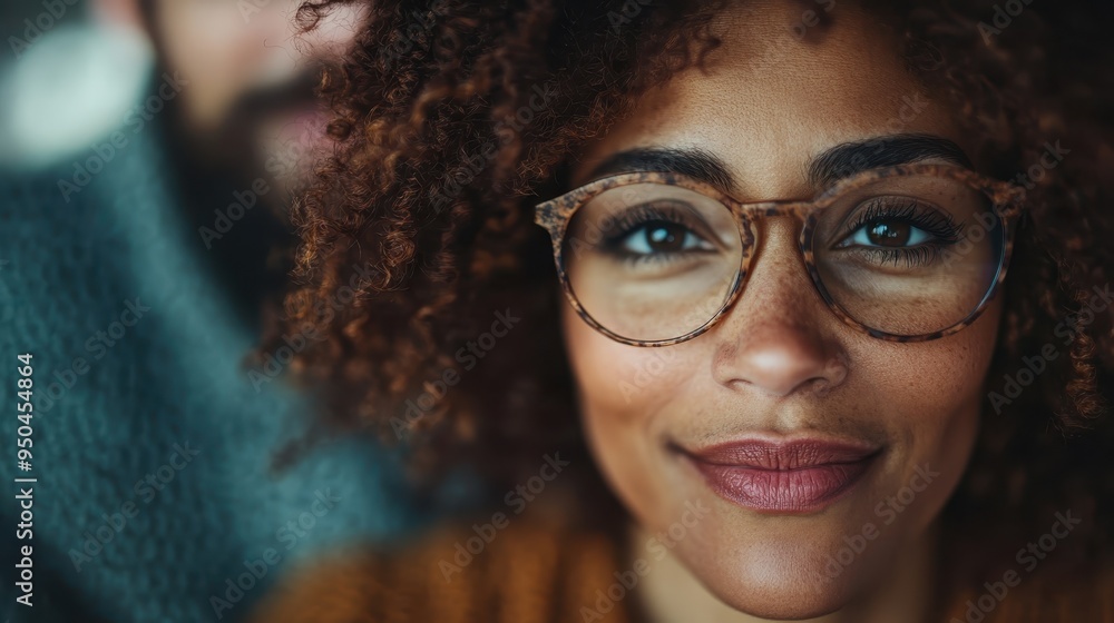 A woman wearing glasses smiles warmly into the camera, highlighting her friendly and approachable demeanor. The image captures a moment of connection and pleasant personality. A woman wearing glasses smiles warmly into the camera, highlighting her friendly and approachable demeanor. The image captures a moment of connection and pleasant personality.