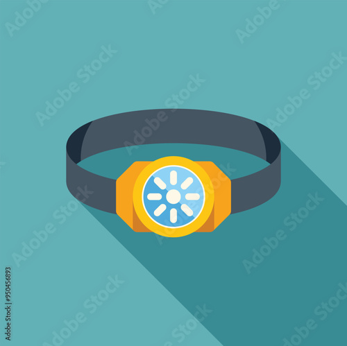 Headlamp with elastic headband for attaching to head, lighting fixture for spelunking
