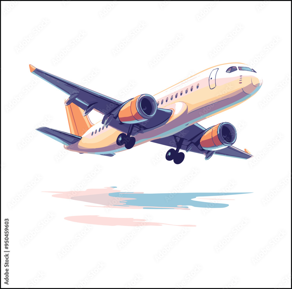 illustration of an airplane illustration of an airplane