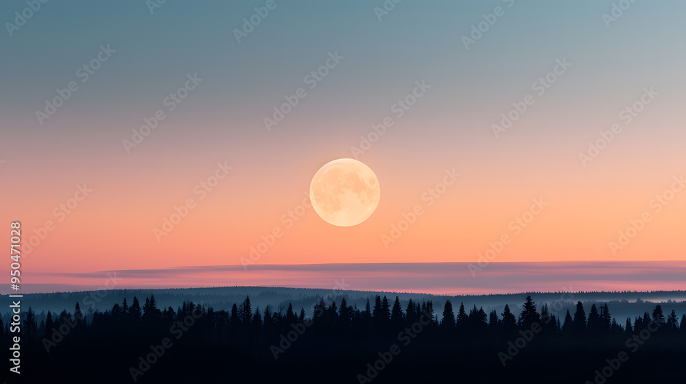 Obraz premium sunset in the mountains