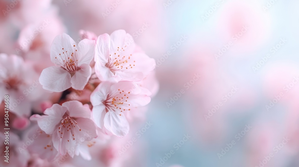 An exquisite view of pink cherry blossoms in full bloom sits against a serene blue backdrop, showcasing the intricate beauty and elegance of these floral wonders. An exquisite view of pink cherry blossoms in full bloom sits against a serene blue backdrop, showcasing the intricate beauty and elegance of these floral wonders.