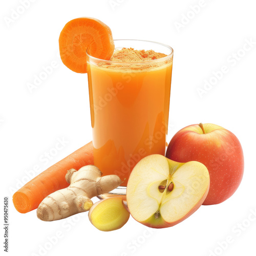 Carrot, Apple, and Ginger Juice - Zesty Detox Drink photo