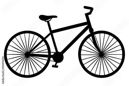 bicycle silhouette vector illustration