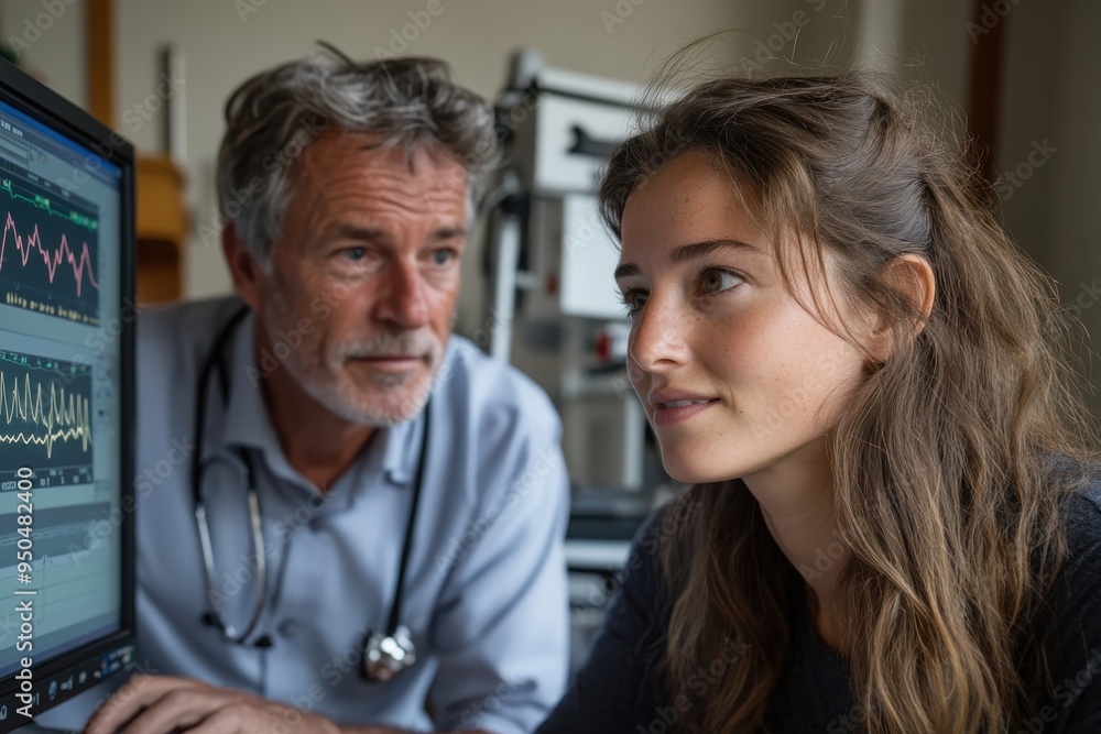 A doctor closely monitoring a young patient using advanced brainwave diagnostic tools, highlighting the importance of neurological health and medical diagnostics. A doctor closely monitoring a young patient using advanced brainwave diagnostic tools, highlighting the importance of neurological health and medical diagnostics.