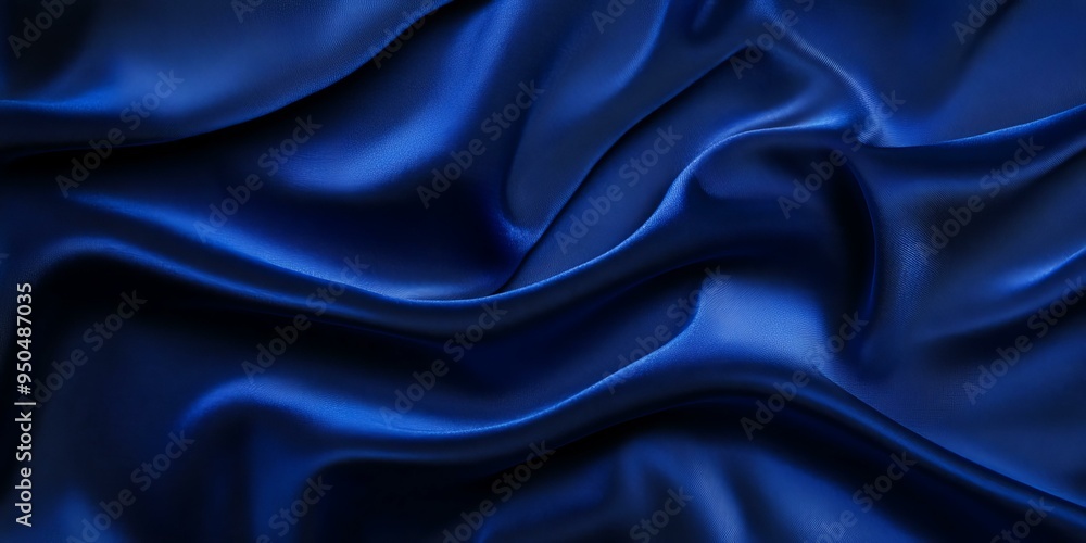 Smooth, flowing, blue fabric. Smooth, flowing, blue fabric.