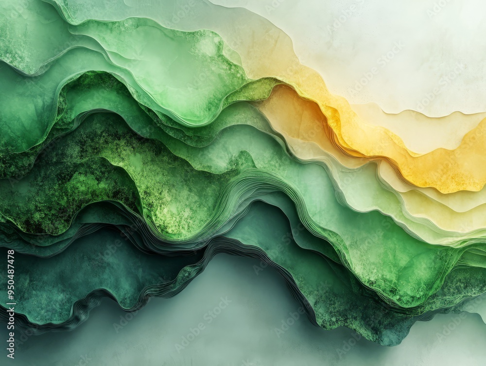 Green Harmony: Abstract Eco Background for Environmental Themes Green Harmony: Abstract Eco Background for Environmental Themes