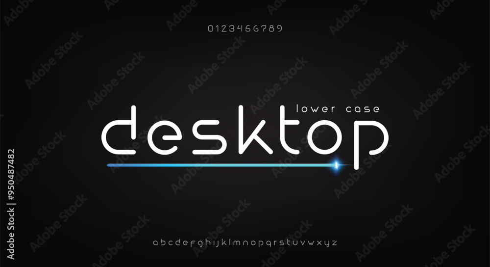 Modern font alphabet from segment line, minimal technology style letters, and numbers, vector illustration 10EPS Modern font alphabet from segment line, minimal technology style letters, and numbers, vector illustration 10EPS
