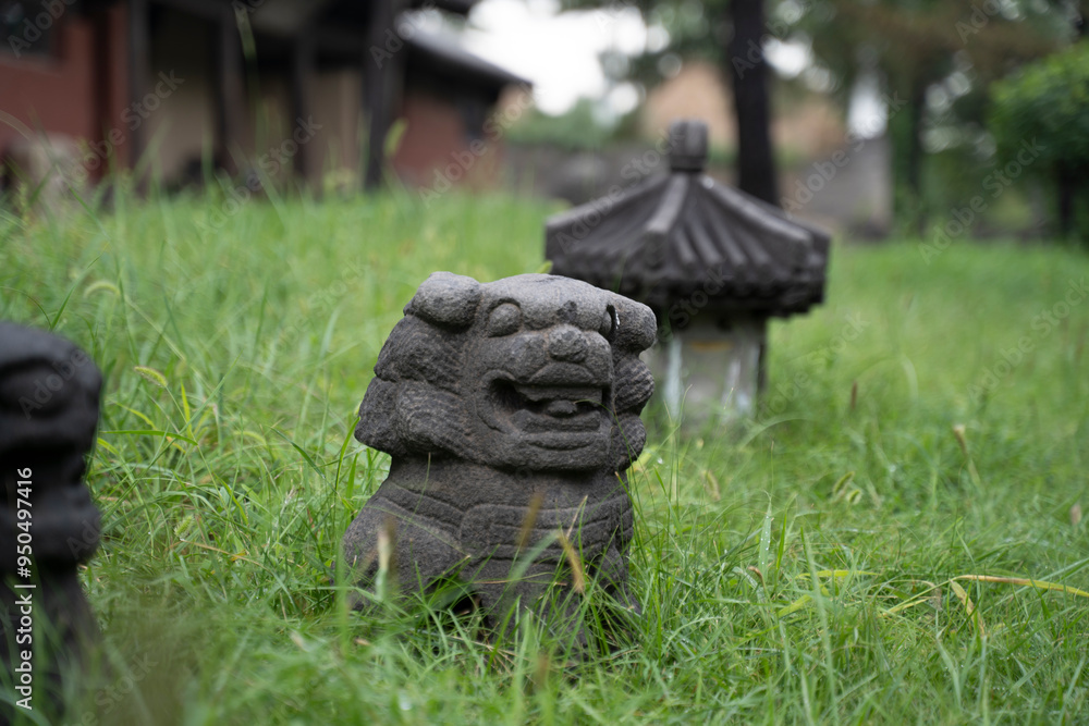old buddhist statues in a temple in China