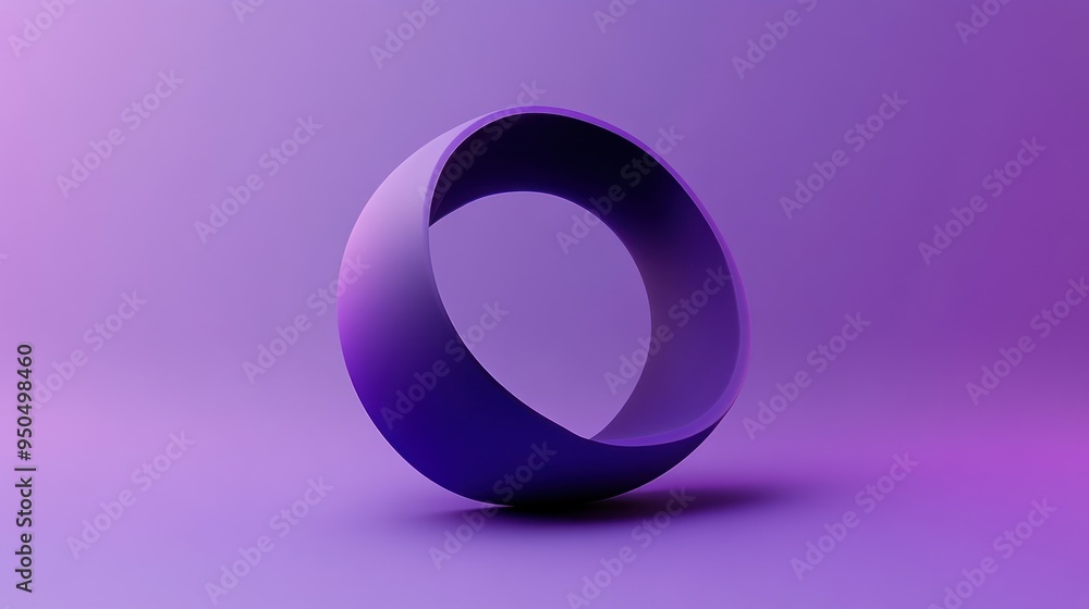 Purple Ring on a Gradient Background Purple Ring on a Gradient Background