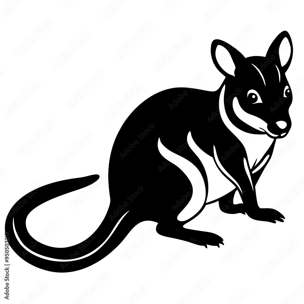 Kangaroo Vector Silhouette Kangaroo Vector Silhouette