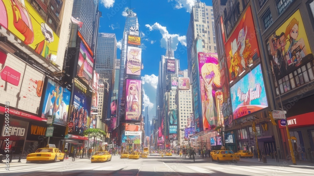 A lively city street in a futuristic metropolis, with soaring skyscrapers and vibrant billboards, A lively city street in a futuristic metropolis, with soaring skyscrapers and vibrant billboards,