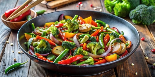 vegetable stir-fry fusion photo