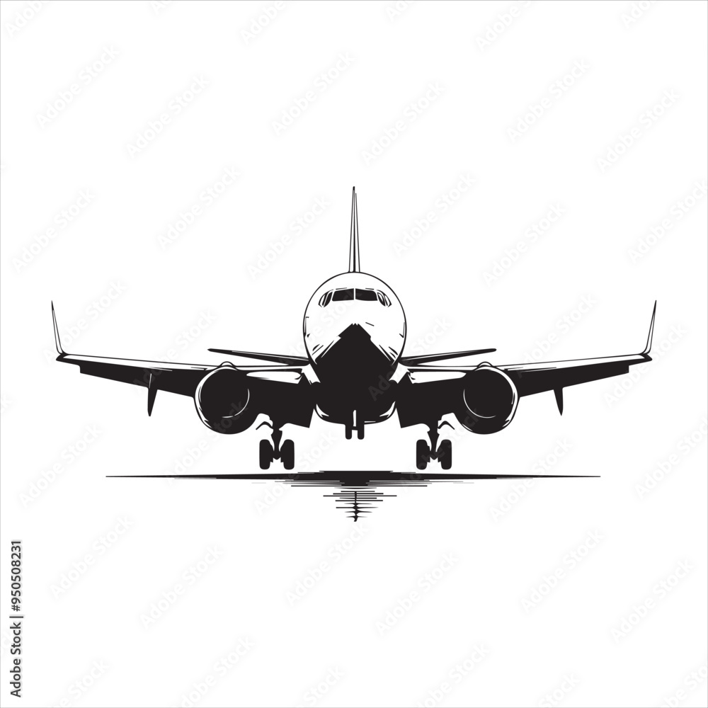 Fototapeta premium airplane isolated on white background