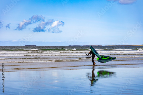 surfer on the beach