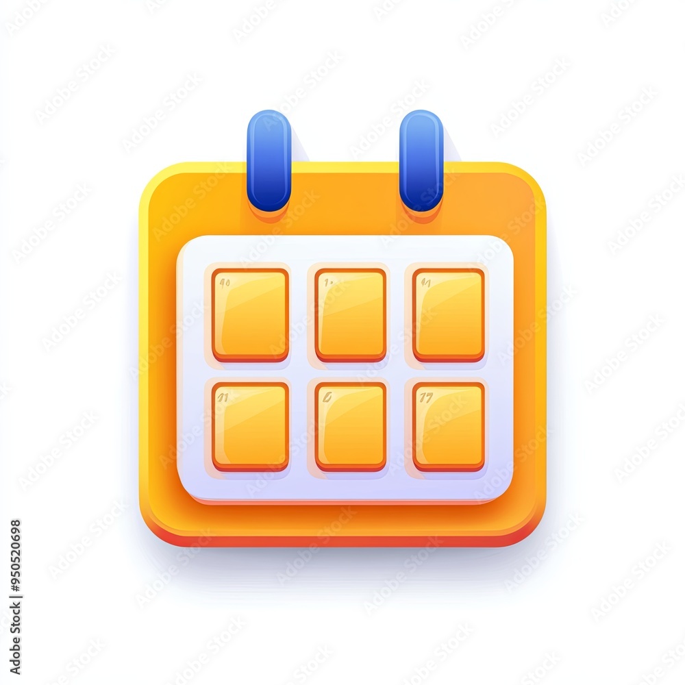 This vibrant vector icon displays a calendar app design in a modern style perfect for users seeking to enhance their daily planning and schedule management This vibrant vector icon displays a calendar app design in a modern style perfect for users seeking to enhance their daily planning and schedule management