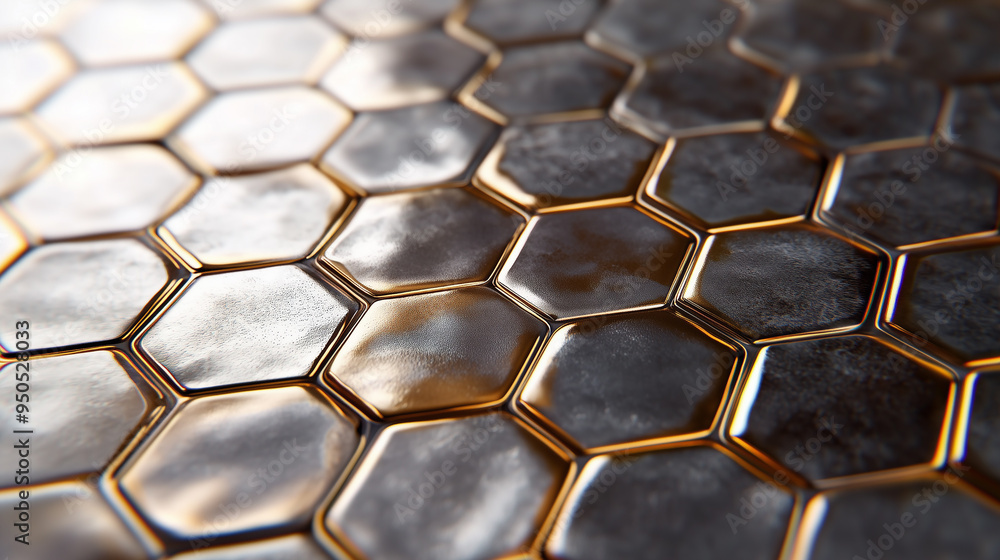 Metal background with honeycomb, close-up. 3d rendering Metal background with honeycomb, close-up. 3d rendering