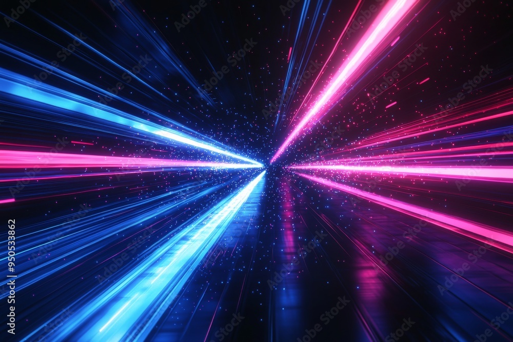 Abstract motion speed glowing effect background created with Generative AI Abstract motion speed glowing effect background created with Generative AI