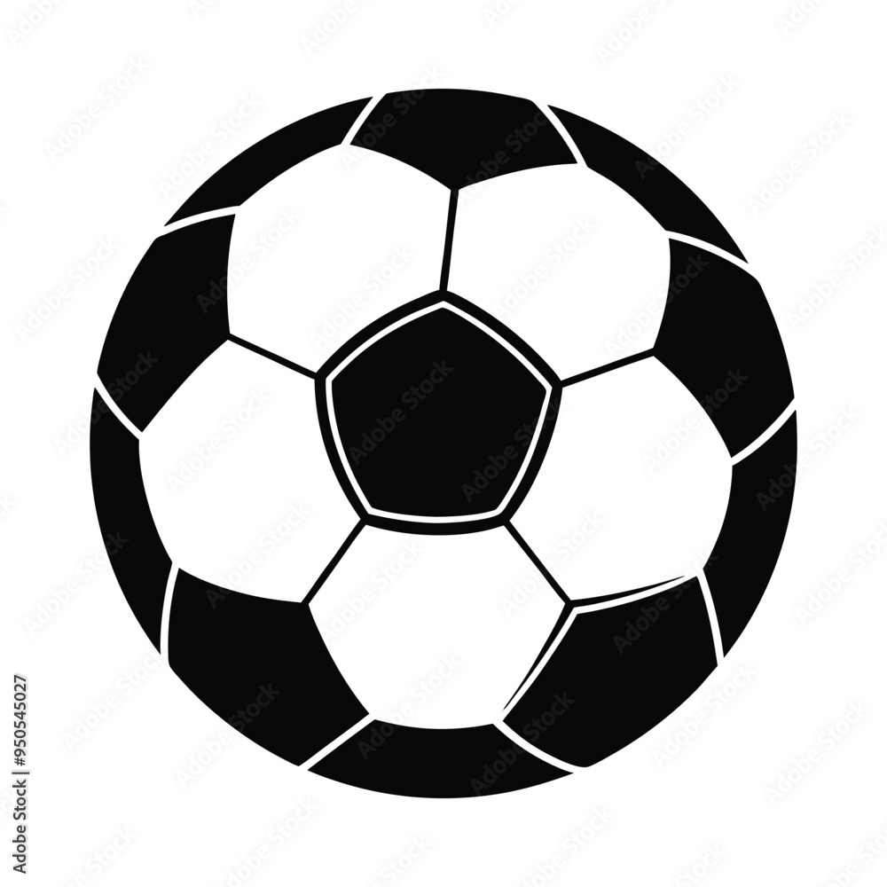 Fototapeta premium soccer ball on white background