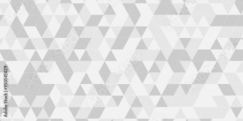 Vector geometric seamless technology gray and white cube square paper background. abstract surface creative diamond geometric pattern gray Polygon Mosaic triangle, business and corporate background.