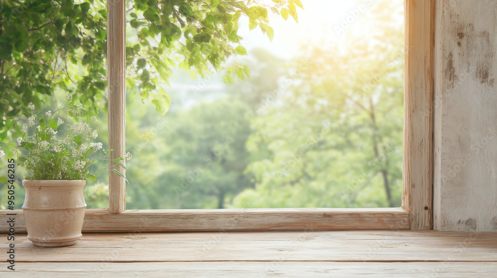 rustic wooden window in countryside setting rustic wooden window in countryside setting