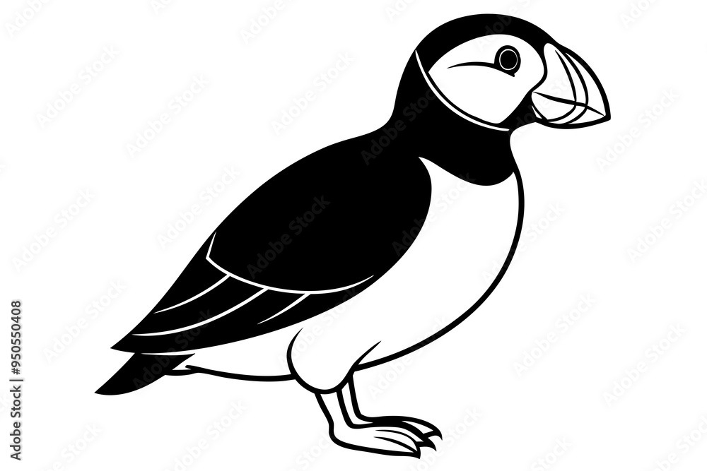 Fototapeta premium illustration of a cartoon penguin