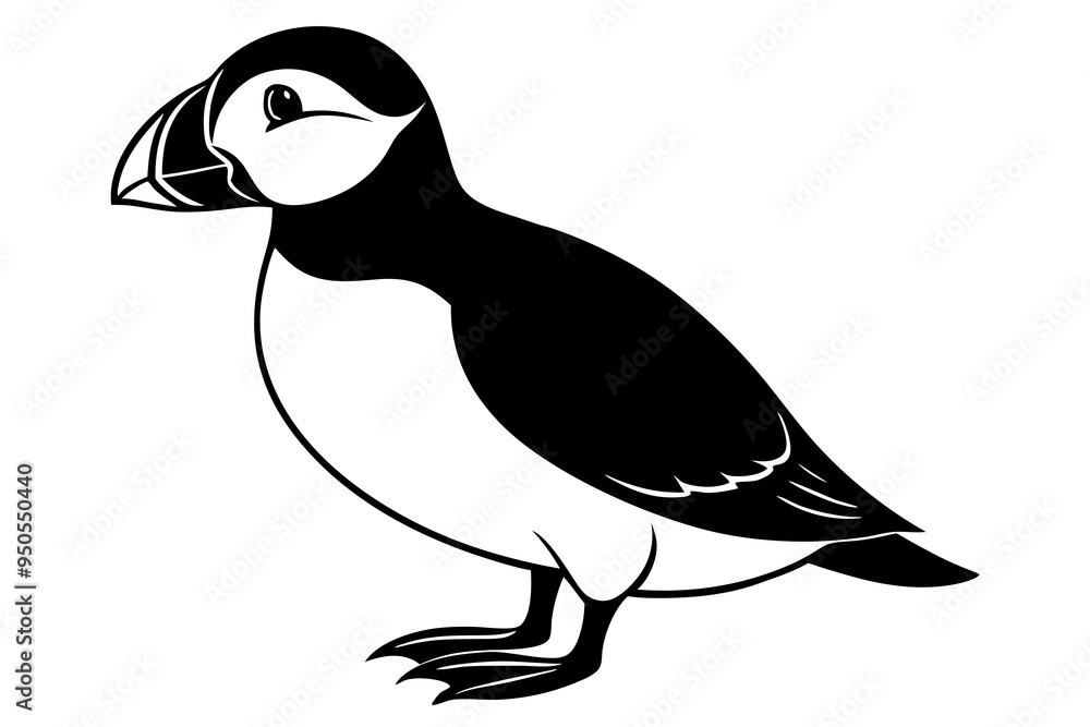 Obraz premium penguin on a white background