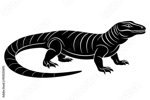 silhouette of a lizard